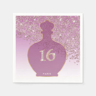 Serviette En Papier Douce fragrance Rosé 16 ans, Boutique Paris Or ros