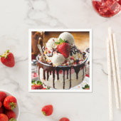 Serviette En Papier Douce indulgence (En situation)