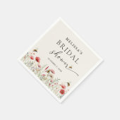 Serviette En Papier Douce Mariée Fleur de Printemps Shower (Coin)