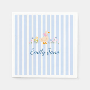 Serviette En Papier Douce Oie Fleur Sauvage Baby Shower Baptême