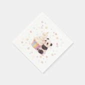 Serviette En Papier Douce Panda Pastel Bébé 2e Anniversaire (Coin)