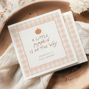Serviette En Papier Douce petite citrouille en route Baby Shower