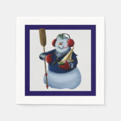 Serviette En Papier Douce Sailor Snowman Holiday Napkins (Devant)