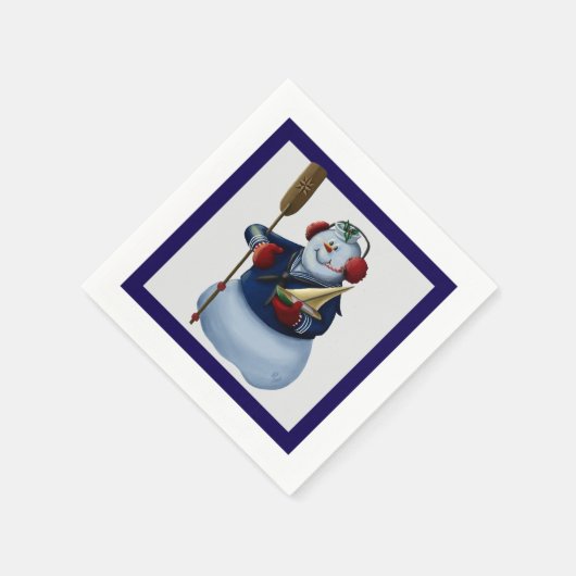 Serviette En Papier Douce Sailor Snowman Holiday Napkins (Coin)
