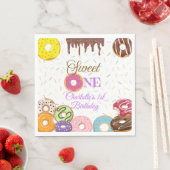 Serviette En Papier Douce Un Premier Anniversaire | Personnaliser (En situation)