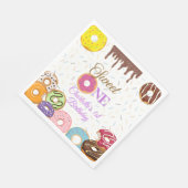 Serviette En Papier Douce Un Premier Anniversaire | Personnaliser (Coin)