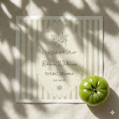 Serviette En Papier Douceur de Marché Frais Vert Sauge Mariage Shower