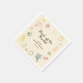 Serviette En Papier Douceur du Marché Mariage Fait Main Shower de Fian (Coin)