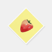 Serviette En Papier Douceur fraise mignonne aquarelle de fruit mignon (Coin)