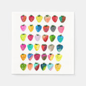Serviette En Papier Douceur fraise mignonne aquarelle de fruit mignon (Devant)