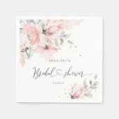 Serviette En Papier Douche à nuptiale rose pâle (Devant)