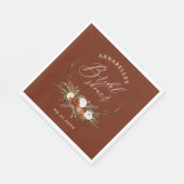 Serviette En Papier Douche botanique en terre cuite (Coin)