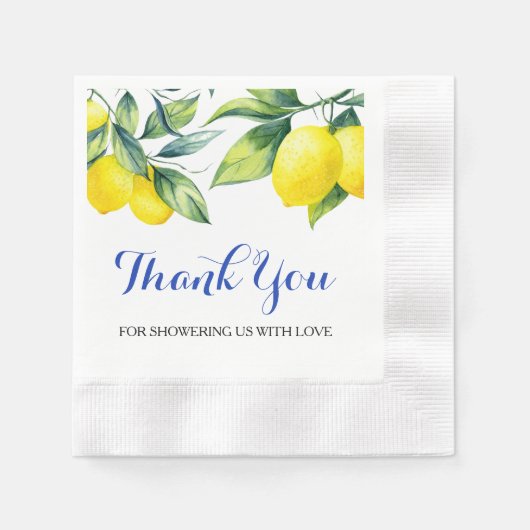 Serviette En Papier Douche citron (Devant)