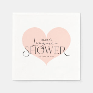 Serviette En Papier Douche de lingerie élégante moderne pêche blanc co