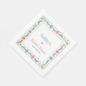 Serviette En Papier Douche de mariée (Coin)
