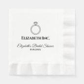 Serviette En Papier Douche de mariée (Devant)