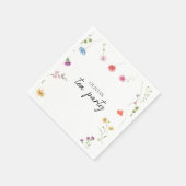 Serviette En Papier Douche fleur sauvage Tea Party (Coin)