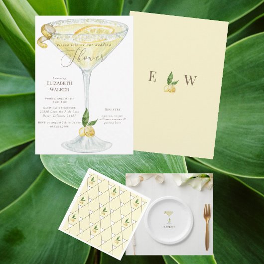 Serviette En Papier Douche Limoncello