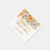 Serviette En Papier Douche nuptiale de pies (Coin)