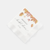 Serviette En Papier Douche nuptiale feuille en chute (Coin)