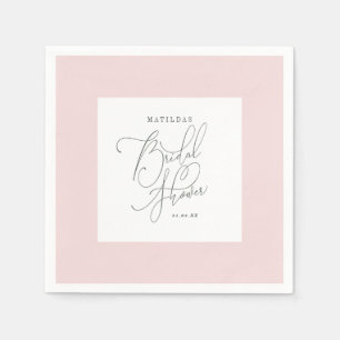 Serviette En Papier Douche nuptiale florale