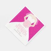 Serviette En Papier Douche nuptiale mariage nuances de serviettes rose (Coin)