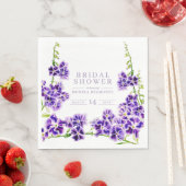 Serviette En Papier Douche nuptiale violette duranta (En situation)
