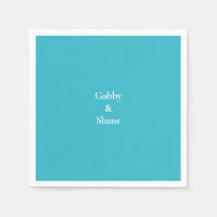 Douche personnalisée Couples Turquoise