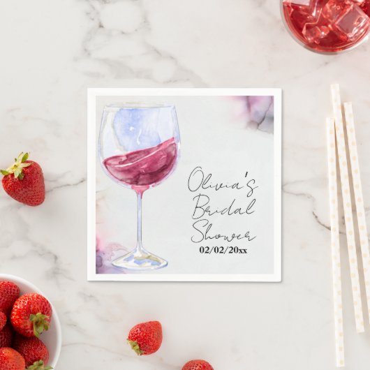 Serviette En Papier Douche pour mariée (En situation)