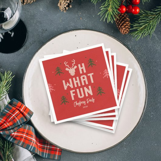 Serviette En Papier Doudou de Noël moche fête de fête de vacances Napk