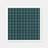 Serviette En Papier Douglas Clan Tartan Papier Plaid Napkins (Devant)