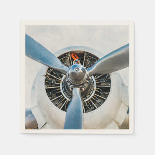 Serviette En Papier Douglas DC-3 Aircraft. Hélice
