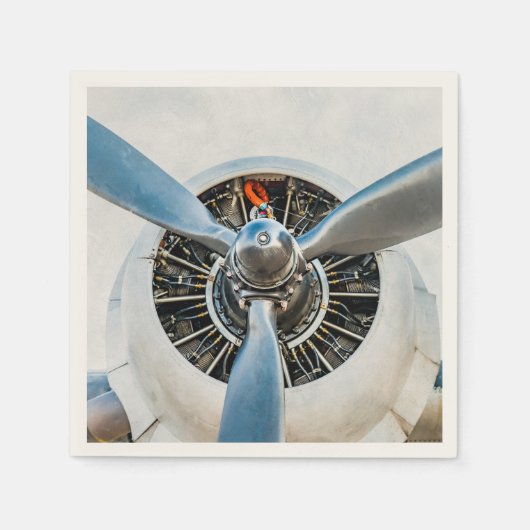 Serviette En Papier Douglas DC-3 Aircraft. Hélice (Devant)