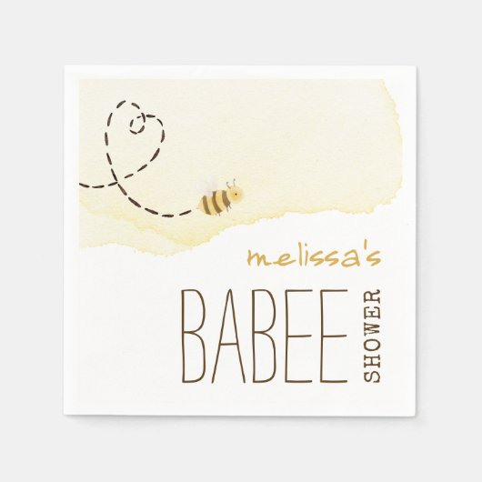 Serviette En Papier Douille Bumble Bee Babee Douche serviettes (Devant)