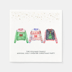 Serviette En Papier Douleur de Noël moche   Fête de vacances