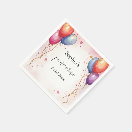 Serviette En Papier Doux 15 serviettes d'anniversaire (Coin)