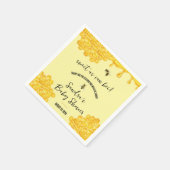 Serviette En Papier Doux comme peut Bee ! Baby shower (Coin)