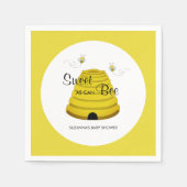 Serviette En Papier Doux comme peut Bee Honey Bee Hive Baby shower (Devant)