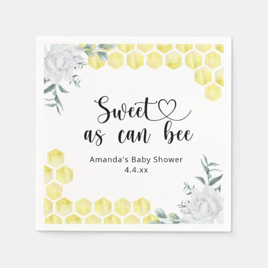 Serviette En Papier Doux comme peut l'être une abeille - (Devant)