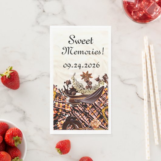 SERVIETTE EN PAPIER DOUX JOUR DE SOLEIL ! :) (En situation)