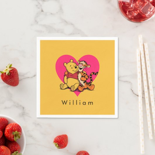 Serviette En Papier Doux Winnie l'ourson et Tigger (En situation)