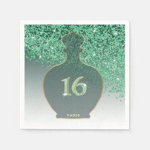 Serviette En Papier Douze Ans Sucrés Parfum Émeraude, Boutique Verte d
