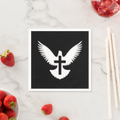 Serviette En Papier Dove avec croix (En situation)