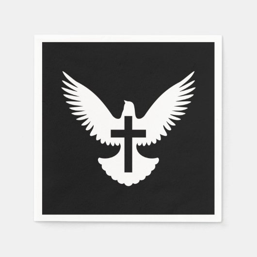 Serviette En Papier Dove avec croix (Devant)