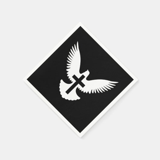 Serviette En Papier Dove avec croix (Coin)