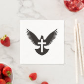 Serviette En Papier Dove avec croix (En situation)