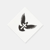 Serviette En Papier Dove avec croix (Coin)