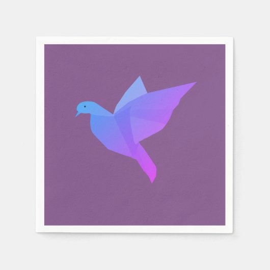 Serviette En Papier Dove, Paix, Papier d'art Dove Napkins (Devant)