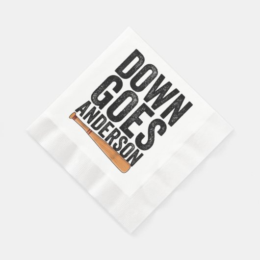 Serviette En Papier DOWN GOLF ANDERSON FUNNY BASEBALL cadeau ANDERSON (Coin)