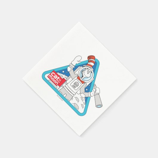 Serviette En Papier Dr Seuss | Cat in the Moon Outer Space Graphic (Coin)